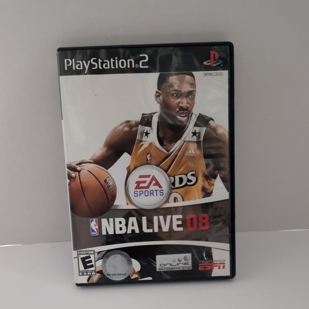 NBA Live 08 Sony PlayStation 2 PS2 EA Sports Basketball Game Complete CIB